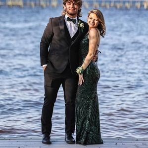 Green sequin dress size 0-2